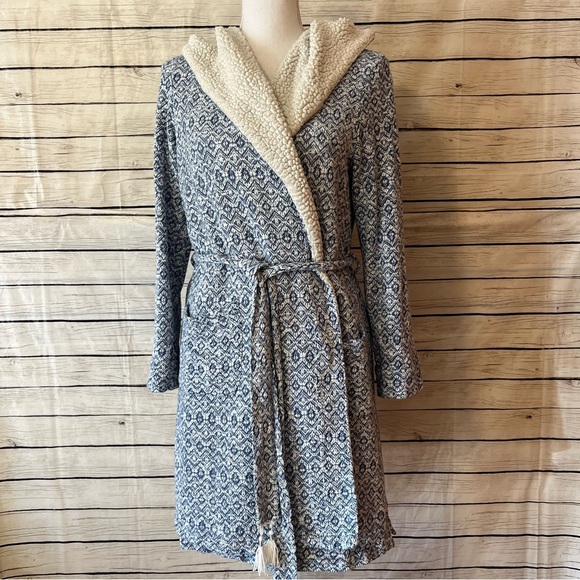 Anthropologie Saturday/Sunday Himalayan Hooded Robe Size Medium/Large - Picture 3 of 15